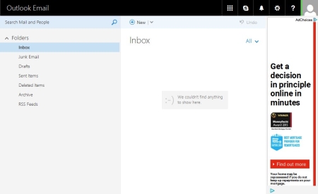 Outlook.com - empty inbox